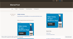 Desktop Screenshot of eternalfool.wordpress.com