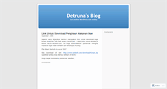 Desktop Screenshot of detruna.wordpress.com