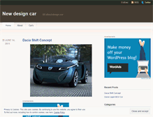 Tablet Screenshot of newdesigncar.wordpress.com