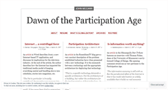 Desktop Screenshot of participationage.wordpress.com