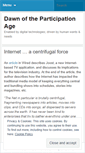 Mobile Screenshot of participationage.wordpress.com