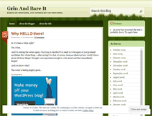 Tablet Screenshot of grinningellie.wordpress.com