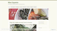 Desktop Screenshot of missexpatria.wordpress.com