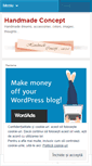 Mobile Screenshot of handmadeconcept.wordpress.com