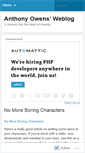 Mobile Screenshot of anthonyowens.wordpress.com