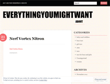 Tablet Screenshot of everythingyoumightwant.wordpress.com