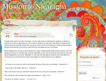 Tablet Screenshot of missiontonicaragua.wordpress.com