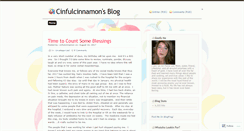 Desktop Screenshot of cinfulcinnamon.wordpress.com