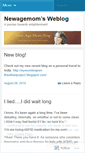 Mobile Screenshot of newagemom.wordpress.com
