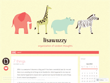 Tablet Screenshot of lisawuzzy.wordpress.com