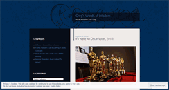 Desktop Screenshot of gregswords.wordpress.com