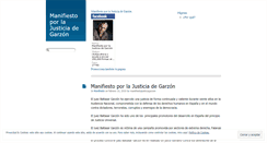 Desktop Screenshot of manifiestojusticiagarzon.wordpress.com