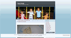 Desktop Screenshot of paunifamily.wordpress.com