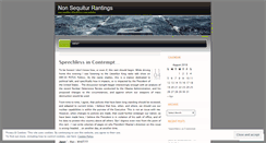 Desktop Screenshot of nonsequiturrantings.wordpress.com