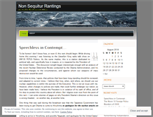 Tablet Screenshot of nonsequiturrantings.wordpress.com