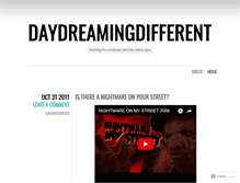Tablet Screenshot of daydreamingdifferent.wordpress.com