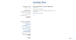 Desktop Screenshot of annelidasblog.wordpress.com