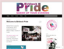 Tablet Screenshot of birkbeckpride.wordpress.com