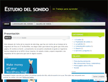 Tablet Screenshot of estudiarsonido.wordpress.com