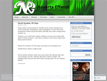 Tablet Screenshot of novertaeffendist.wordpress.com