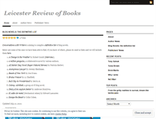 Tablet Screenshot of leicesterreviewofbooks.wordpress.com