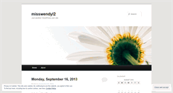 Desktop Screenshot of misswendyl2.wordpress.com