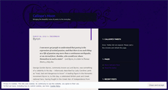Desktop Screenshot of mooncalliope.wordpress.com
