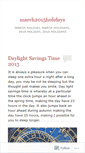 Mobile Screenshot of march2015holidays.wordpress.com