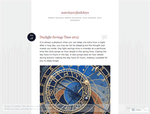 Tablet Screenshot of march2015holidays.wordpress.com