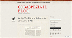 Desktop Screenshot of cobaspezia.wordpress.com