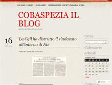 Tablet Screenshot of cobaspezia.wordpress.com