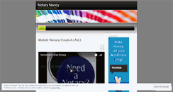 Desktop Screenshot of notarynancy.wordpress.com
