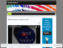 Tablet Screenshot of notarynancy.wordpress.com