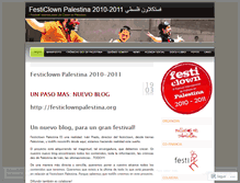 Tablet Screenshot of festiclownpalestina2010.wordpress.com
