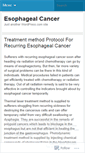 Mobile Screenshot of esophagealcancer88.wordpress.com