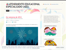 Tablet Screenshot of inclusaoaee.wordpress.com