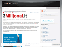 Tablet Screenshot of karolisbalciunas.wordpress.com