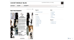 Desktop Screenshot of cachetmodels.wordpress.com