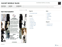 Tablet Screenshot of cachetmodels.wordpress.com