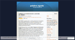 Desktop Screenshot of palabraaguda.wordpress.com
