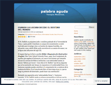 Tablet Screenshot of palabraaguda.wordpress.com