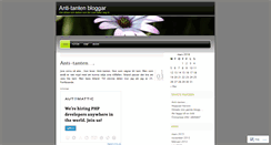 Desktop Screenshot of antitanten.wordpress.com