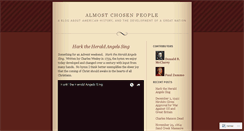 Desktop Screenshot of almostchosenpeople.wordpress.com
