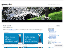 Tablet Screenshot of gloomyfish.wordpress.com