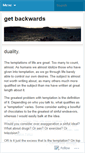 Mobile Screenshot of getbackwards.wordpress.com