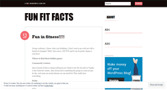 Desktop Screenshot of funfitfacts.wordpress.com
