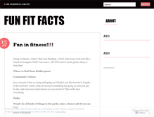 Tablet Screenshot of funfitfacts.wordpress.com