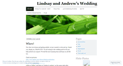 Desktop Screenshot of lindsayandandrew.wordpress.com