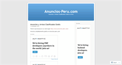 Desktop Screenshot of anunciosperupunto.wordpress.com