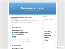 Tablet Screenshot of anunciosperupunto.wordpress.com